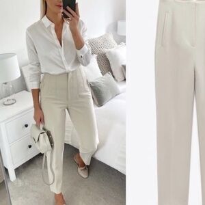 Zara *NWT* Cinched Waist Pants
